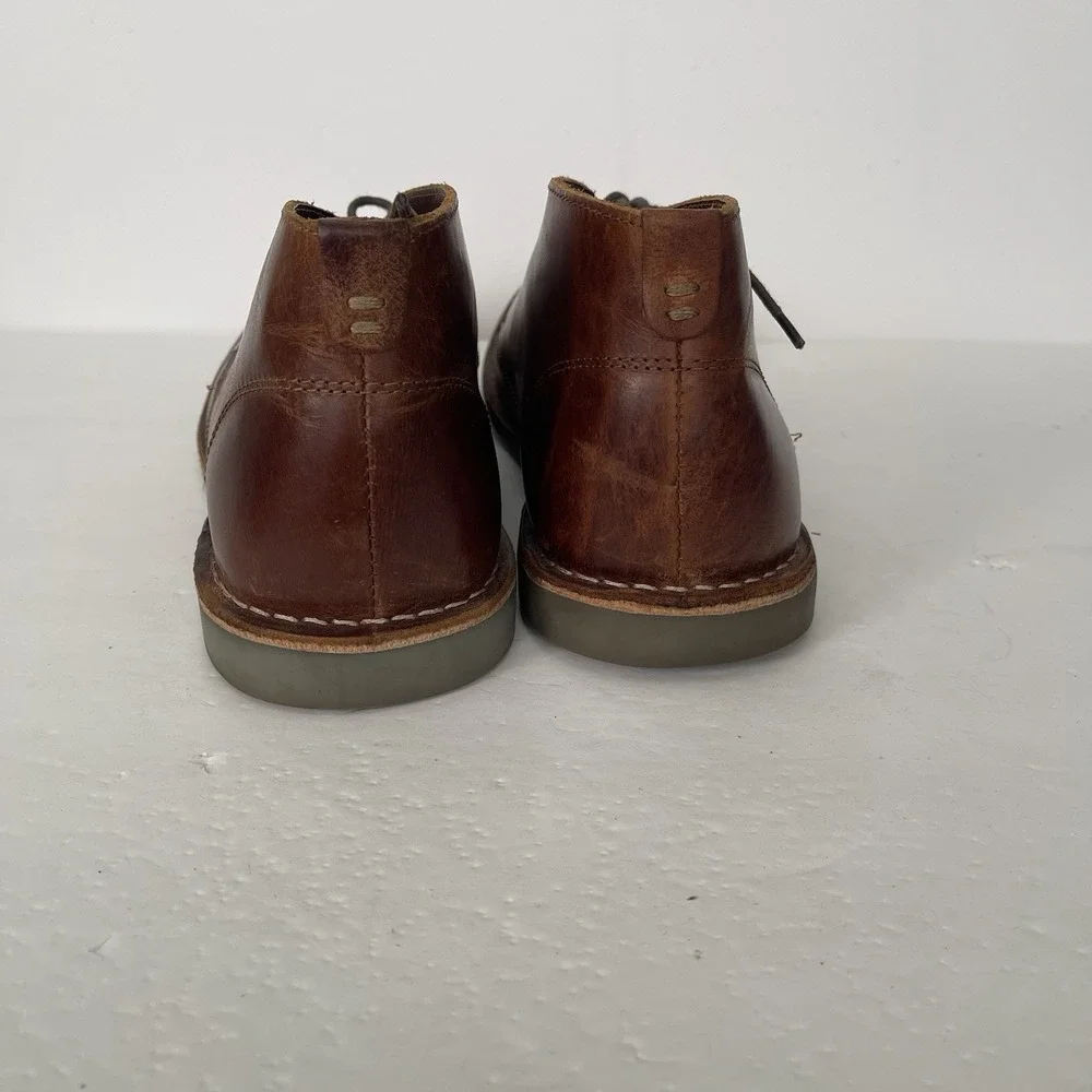 Franco Fortini Dade Brown Leather Chukka Dress Boots Shoes Mens 10 Career‎